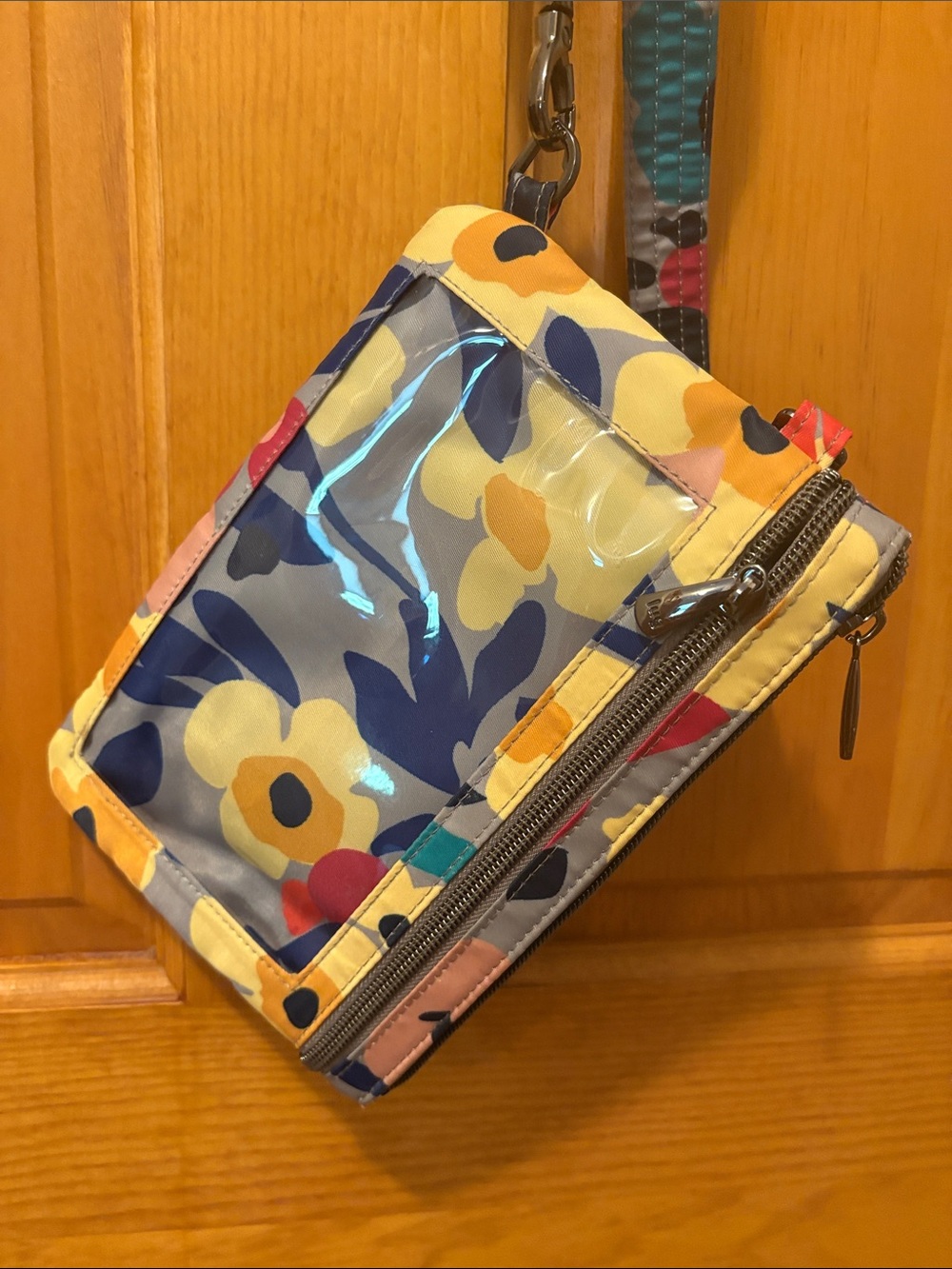 Floral Multi-Color Wristlet Wallet - Women's Wallet-Lug Peekaboo